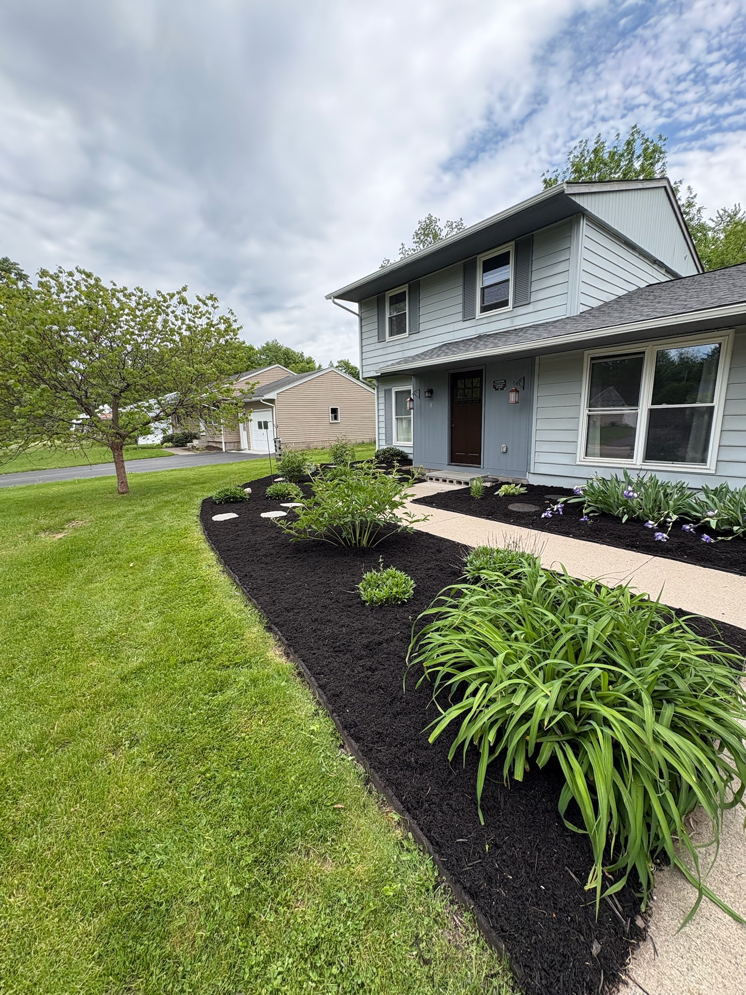 Mulching and bed work